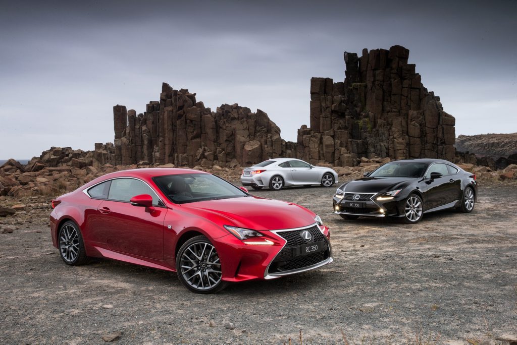 The Lexus RC range. The Lexus RC range.